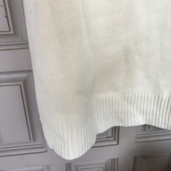 Canyon River Blues Sweater Dress SzM Cream 1/2Sleeve Knee Length Round Neck - Picture 7 of 10